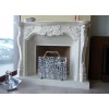 Crema Marfil Fireplace