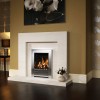 Porto Limestone Fireplace