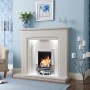 Manila Micro Marble Fireplace