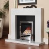 Polar White Fireplace