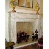 Antiqued White  Fireplace