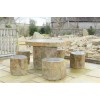 Basalt Table and Stools