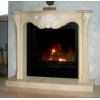 Botticino Fiorito Fireplace