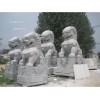 Carved stone lions