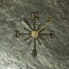 Green Gold Slate Clocks