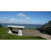 Grey Granite Roman Bench