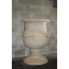Hand carved Beige  pot
