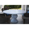 Carrera white marble table