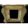 White Onyx Fireplace