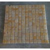 Honey Onyx Mosaic With 1x1"