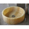 Honey Onyx Cylinder Sink