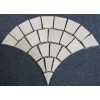 Fan shape paver stone