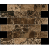 2inx4in Emperador Dark Mosaic