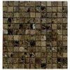 1in x1in Emperador Dark Mosaic