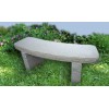 Curved granite bench