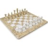 Fossil&White Marble Chess Set