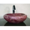 Red Marble Heart Shaped  Sink
