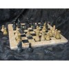 Fossil&Black Marble Chess Set