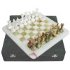 Green&White Onyx Chess Set