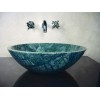 Round Green Marble  Sink