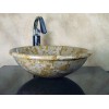 Round Multicolor Marble Sink