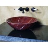 Round Red Marble Sink