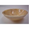 Round Honey Onyx Vessel Sink