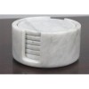 Carrara White Marble Coasters