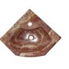 Upscale Red Onyx Corner Sink