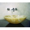 Round Caramel Onyx Sink