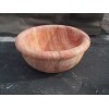 Round Peach Travertine Sink