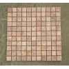 1x1 Red Travertine Mosaic