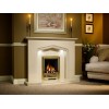 Portia Pearl Stone Fireplace