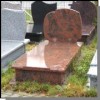 Red Granite Tombstone