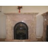 pink onyx fireplace mantel