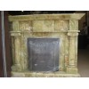 green onyx fireplace mantel