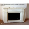 White Pearl Marble Fireplace