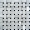 Carrara White Basketweave Polished Mosaic