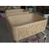 Marble Basin with Carving Flower