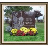 Carved Angel Granite Face Tombstone