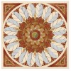 Marble Medellion 3 - Feather & Fire