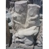 Stone rabbit carving statue