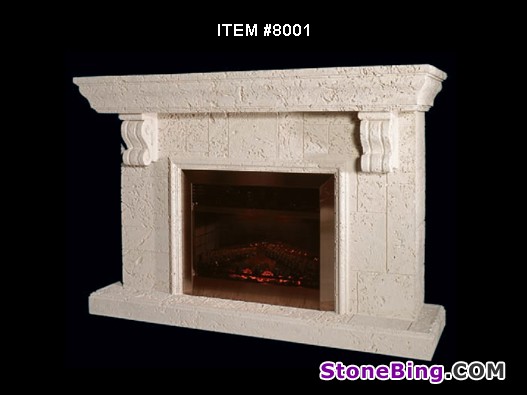 Fireplace with Corbel Brackets