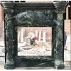 Flower Green Marble Fireplace