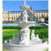 White Marble Fountain with Children Carving