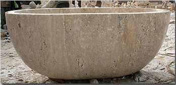 Travertine Bathtub