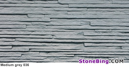 Medium Grey Stone Wall 036
