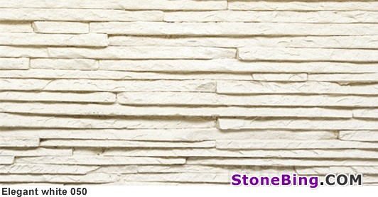 Elegant White Stone Wall 050