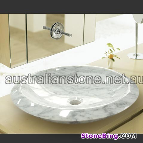 Carrara Art Stone Sink Project 169