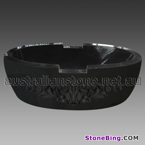 Absolute Black Carving Bathroom Bathtub 68